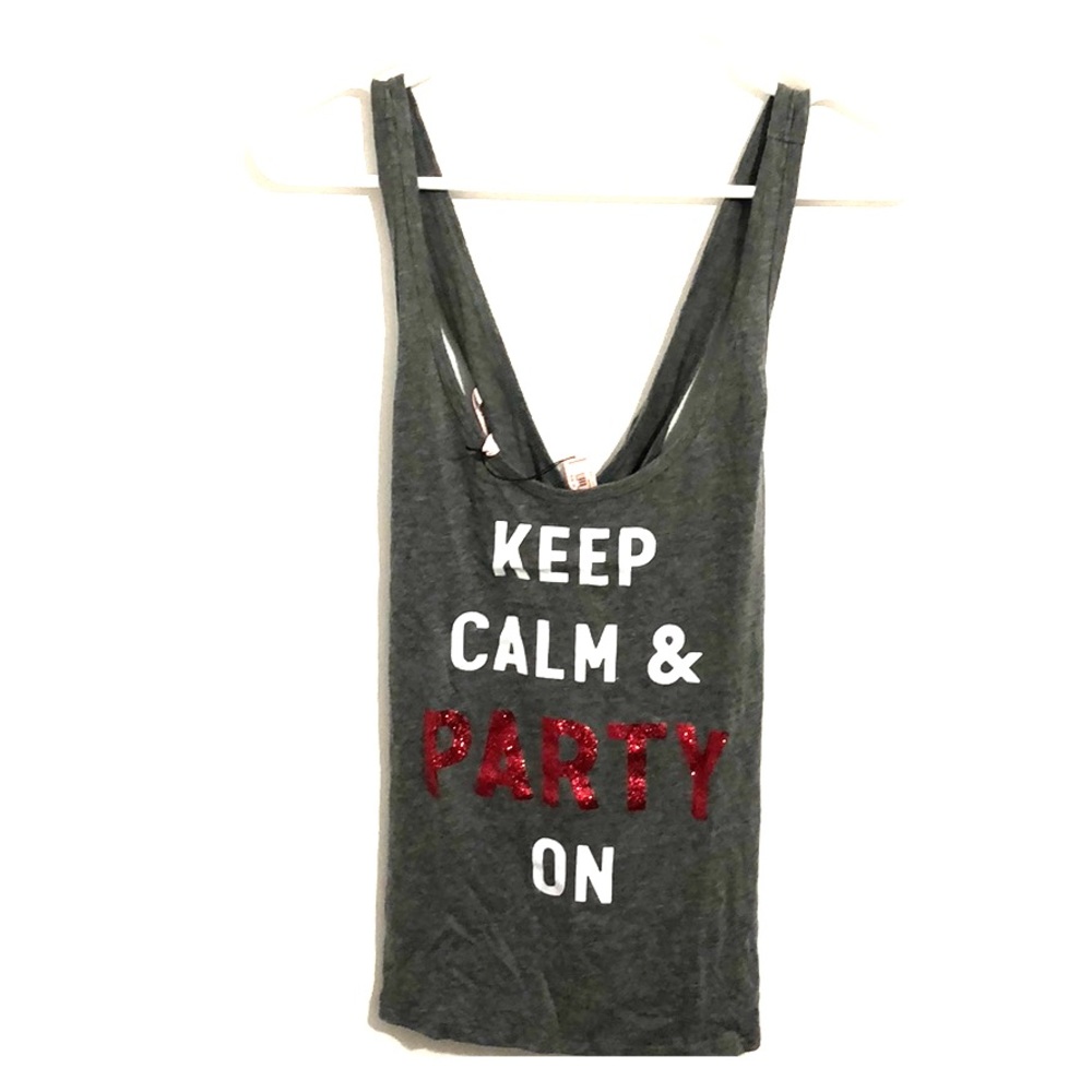 Victoria’s Secret Keep Calm & Party On Tank Top